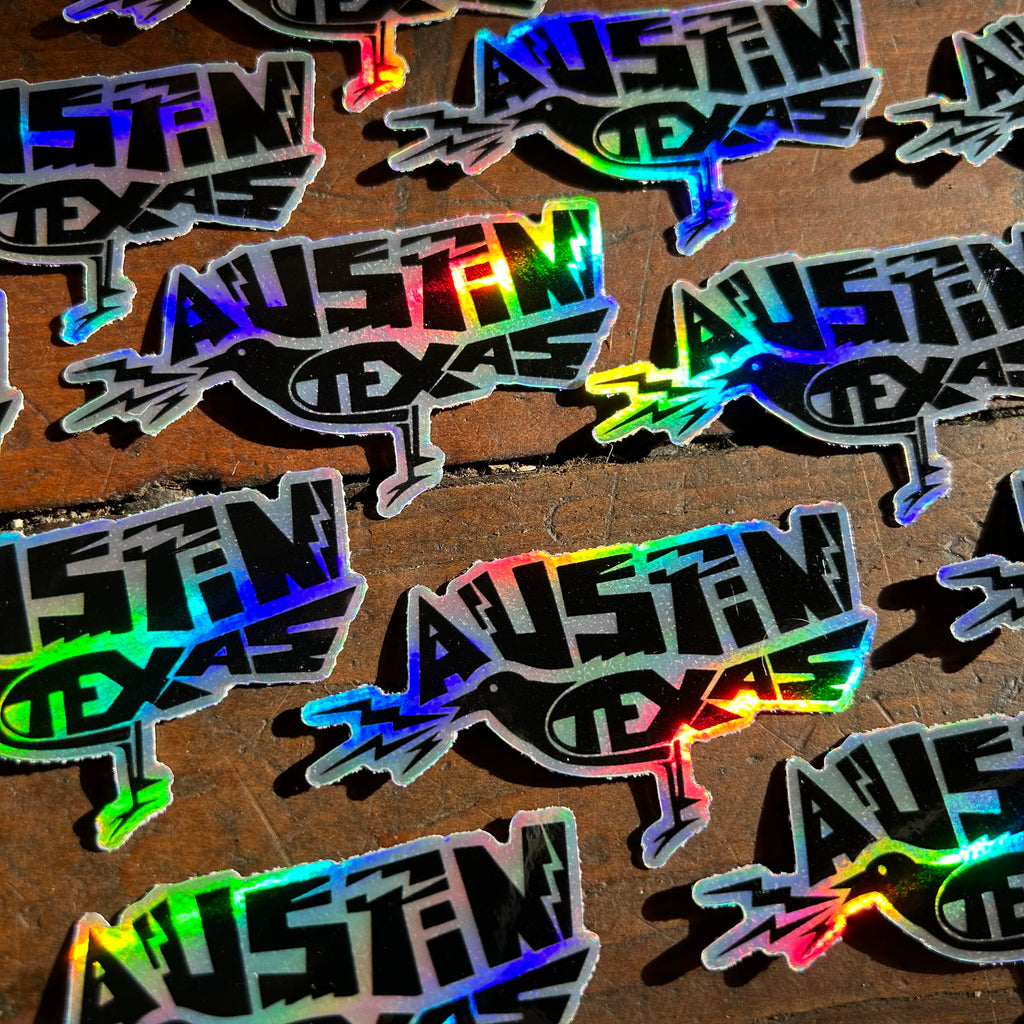 Austin grackle sticker