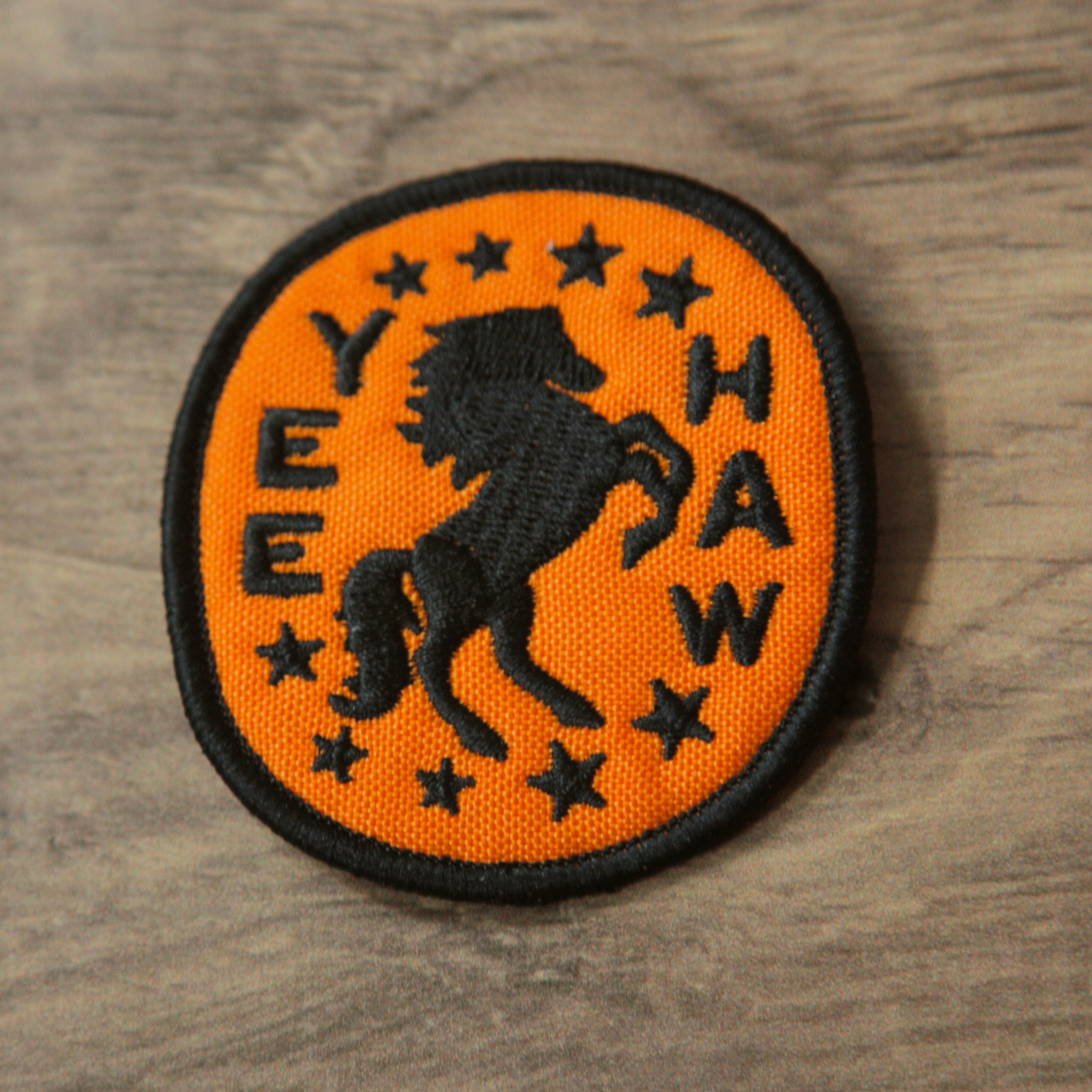 NWT OTTO Black Snapback Trucker Hat with Horse And Yee Haw, Embroidered Patches Golden Horse Logo Embroidered Big Size Premium Flat Bill  main image 4