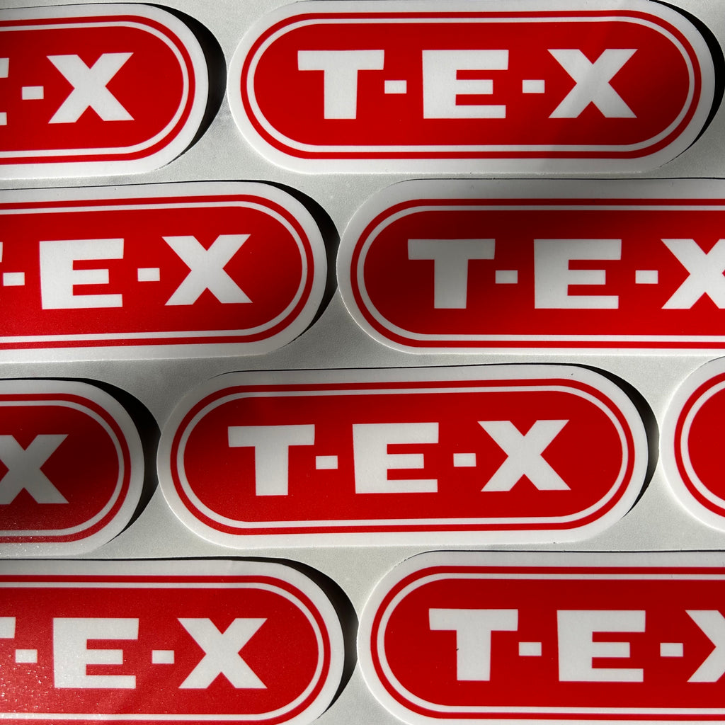 T-E-X sticker