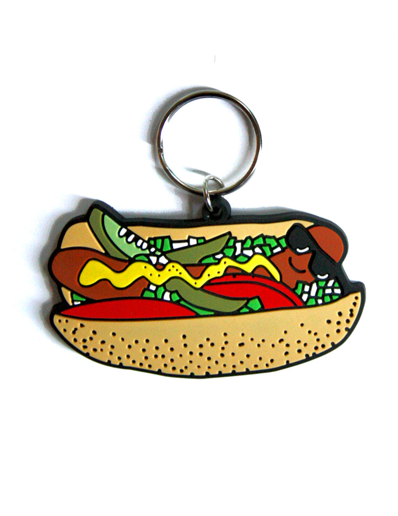 Chicago Dog Keychain