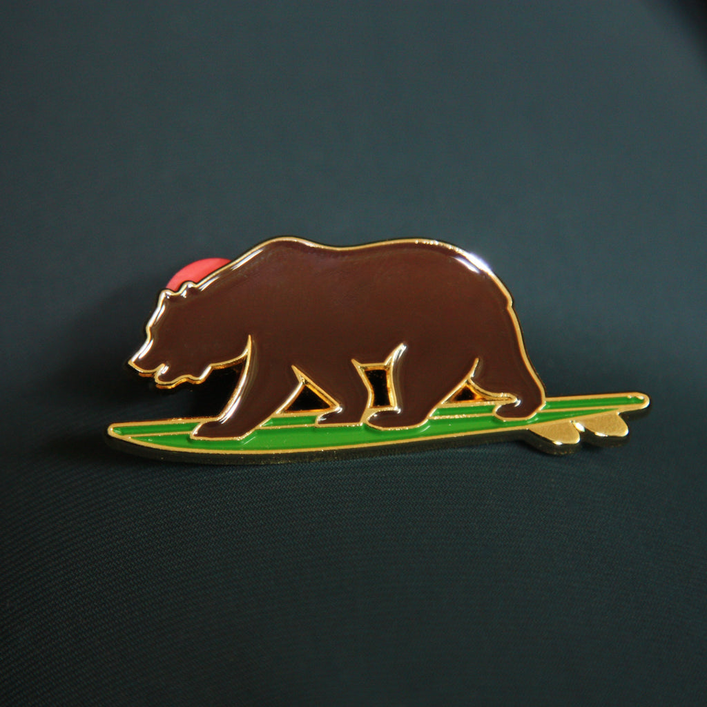 Surf Bear Pin