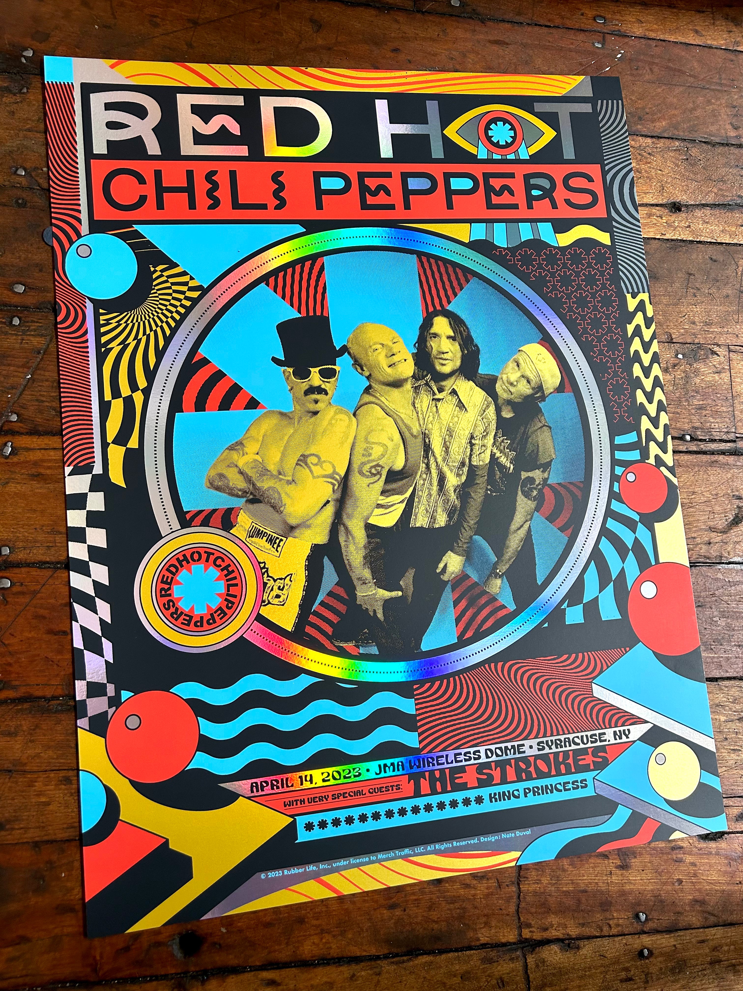 サ*ラ様 RED HOT CHILI PEPPERS ポスター Red Hot Chili Peppers - Syracuse | NateDuval.com