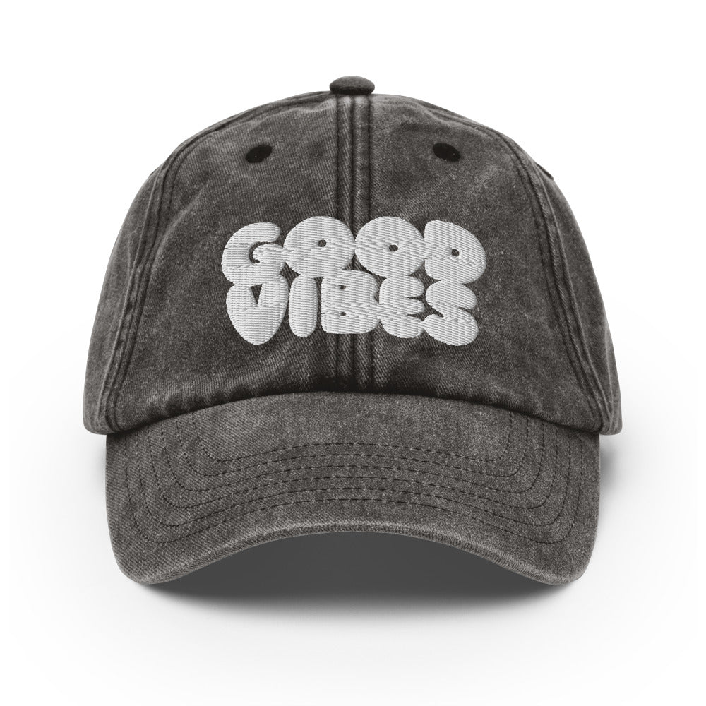 GOOD VIBES Vintage Hat