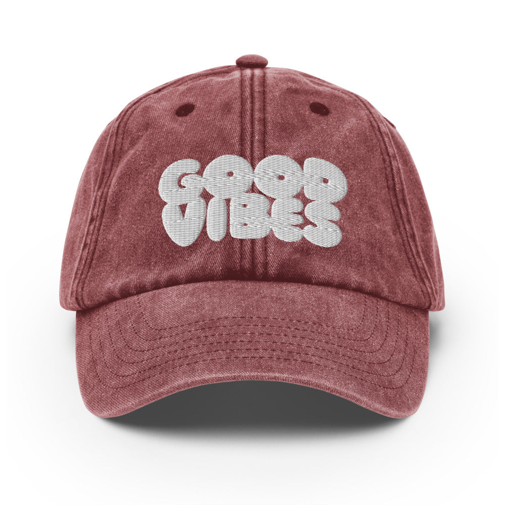 GOOD VIBES Vintage Hat